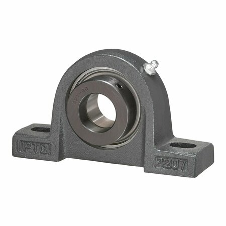 IPTCI Pillow Block Ball Bearing Mounted Unit, 1.375 in Bore, Eccentric Collar Locking SAP207-22